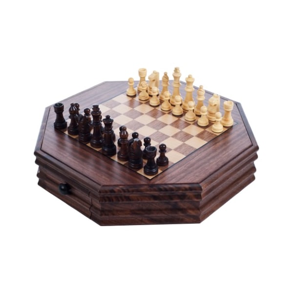 Toy Time Octagonal Chess and Checkers Set
